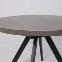 Кухонный стол Мамадома Rondo M-100 раздвижной 100-135 (дымчатая керамика/черный) - Превью изображения №16 — Интернет-магазин Time-Shop