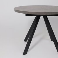 Кухонный стол Мамадома Rondo M-100 раздвижной 100-135 (дымчатая керамика/черный) - Превью изображения №17 — Интернет-магазин Time-Shop