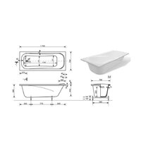 Ванна Эстет Альфа 170А 170x70 ФР-00006565 - Превью изображения №6 — Интернет-магазин Time-Shop
