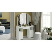 Туалетный столик с зеркалом Трия София Т2 (белый) - Превью изображения №3 — Интернет-магазин Time-Shop