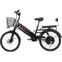 Электровелосипед SameBike Е-Alfa New SB-E-ALFA500-48/13 (черный) - Превью изображения №2 — Интернет-магазин Time-Shop