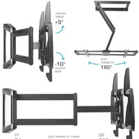 Кронштейн для телевизора Kromax GALACTIC-61 (черный) - Превью изображения №2 — Интернет-магазин Time-Shop