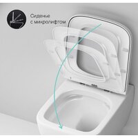 Унитаз подвесной AM.PM FlashClean Gem C901701SC - Превью изображения №12 — Интернет-магазин Time-Shop