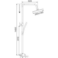 Душевая система  Rose R2736H - Превью изображения №2 — Интернет-магазин Time-Shop