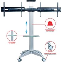Стойка для телевизора Arm Media PT-Stand-15 (серебристый) - Превью изображения №14 — Интернет-магазин Time-Shop