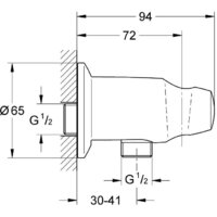 Шланговое подключение Grohe Movario 28406000 - Превью изображения №2 — Интернет-магазин Time-Shop