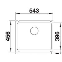 Кухонная мойка Blanco Subline 500-U (керамическая, черный) - Превью изображения №4 — Интернет-магазин Time-Shop