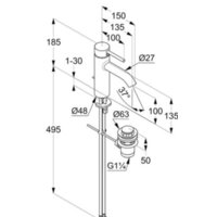 Смеситель Kludi Bozz 382800576 - Превью изображения №2 — Интернет-магазин Time-Shop