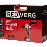 Ударная дрель-шуруповерт RedVerg RD-IS18BLM/U (с 1-им АКБ, кейс) - Превью изображения №15 — Интернет-магазин Time-Shop