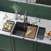 Roxen Stage 560250-60-BS оружейная сталь (с держателем для ножей и аксессуарами)