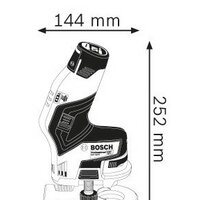 Кромочно-петельный фрезер Bosch GKF 12V-8 Professional 06016B0002 (без АКБ и кейса) - Превью изображения №2 — Интернет-магазин Time-Shop