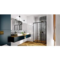 Душевая дверь Rea Alex 90 (черный/прозрачное стекло) - Превью изображения №4 — Интернет-магазин Time-Shop