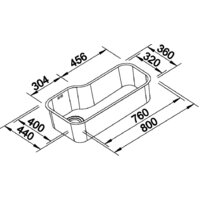 Кухонная мойка Blanco Plenta 514029 (нержавеющая сталь) - Превью изображения №2 — Интернет-магазин Time-Shop