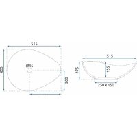 Умывальник Rea Dora Stone REA-U5066 - Превью изображения №7 — Интернет-магазин Time-Shop
