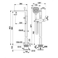 Смеситель KFA Malaga 452551081 - Превью изображения №2 — Интернет-магазин Time-Shop