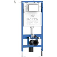 Унитаз подвесной Roxen Antares в комплекте с инсталляцией StounFix Dual Fresh 6 в 1 501057 (кнопка: белый глянец) - Превью изображения №2 — Интернет-магазин Time-Shop