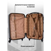 Чемодан-спиннер L'Case Phatthaya BCP-12-02 57 см (серый) - Превью изображения №2 — Интернет-магазин Time-Shop