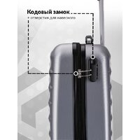 Чемодан-спиннер L'Case Phatthaya BCP-12-02 57 см (серый) - Превью изображения №3 — Интернет-магазин Time-Shop