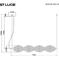 Припотолочная люстра ST Luce SL6130.403.24 - Превью изображения №7 — Интернет-магазин Time-Shop