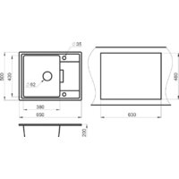 Кухонная мойка Granula GR-6503 (алюминиум) - Превью изображения №3 — Интернет-магазин Time-Shop