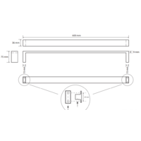 Держатель для полотенца Bemeta Gamma 145804042 - Превью изображения №2 — Интернет-магазин Time-Shop