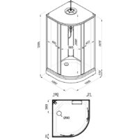 Душевая кабина Triton Мозаика А 100х100 - Превью изображения №10 — Интернет-магазин Time-Shop