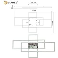  Estares Sven 120W 3S-APP-900x500x80-WHITE/WHITE-220-IP20 - Превью изображения №8 — Интернет-магазин Time-Shop