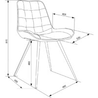 Стул Бюрократ CH-K2 2 шт (серый Holland 18/черный) - Превью изображения №9 — Интернет-магазин Time-Shop