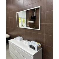 Зеркало EMZE Line 115x60 LINE.115.60.BEL (белый) - Превью изображения №2 — Интернет-магазин Time-Shop