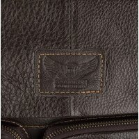 Мужская сумка Poshete 196-1260-6-DBW (коричневый) - Превью изображения №5 — Интернет-магазин Time-Shop