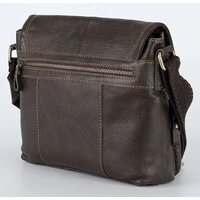 Мужская сумка Poshete 196-1260-6-DBW (коричневый) - Превью изображения №2 — Интернет-магазин Time-Shop