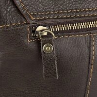 Мужская сумка Poshete 196-1260-6-DBW (коричневый) - Превью изображения №4 — Интернет-магазин Time-Shop