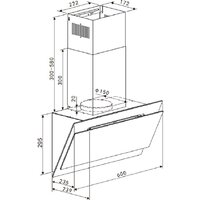 Кухонная вытяжка Hietzel CHV 6029M BL - Превью изображения №11 — Интернет-магазин Time-Shop