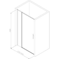 Душевая дверь Allen Brau Priority 3.31033.BBA 294062 (черный браш) - Превью изображения №15 — Интернет-магазин Time-Shop