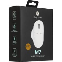 Игровая мышь Keychron M7 Wireless 8K (белый) - Превью изображения №9 — Интернет-магазин Time-Shop