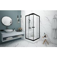 Душевой уголок Метакам Universal Black 80x80 KKS_013566 (прозрачное стекло) - Превью изображения №6 — Интернет-магазин Time-Shop