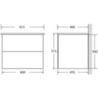  BelBagno Тумба под умывальник Etna-600-2C-SO-WO-P (rovere bianco) - Превью изображения №4 — Интернет-магазин Time-Shop