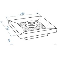 Биокамин Firelight BFP/T-2525 Cup - Превью изображения №3 — Интернет-магазин Time-Shop