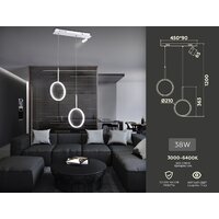 Подвесная люстра Ambrella light Comfort FL5272 - Превью изображения №6 — Интернет-магазин Time-Shop