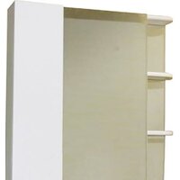 СанитаМебель Шкаф с зеркалом Камелия 12.80 Д3 (левый, белый)