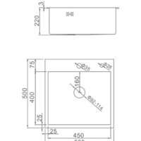 Кухонная мойка Gerhans K35050B (графит) - Превью изображения №2 — Интернет-магазин Time-Shop