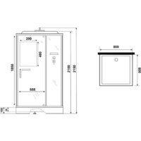 Душевая кабина Niagara Standart ST80/15Q 80х80х215 - Превью изображения №12 — Интернет-магазин Time-Shop