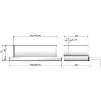 Кухонная вытяжка Elikor Интегра Glass 60П-400-В2Л (черный/черное стекло) (954865) - Превью изображения №6 — Интернет-магазин Time-Shop