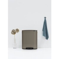 Мусорное ведро Brabantia Bo Pedal Bin 60 л (платиновый) - Превью изображения №13 — Интернет-магазин Time-Shop