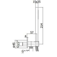Душевой гарнитур  Paffoni ZDUP095NO - Превью изображения №2 — Интернет-магазин Time-Shop