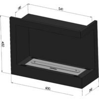 Биокамин SimpleFire Corner 600 R - Превью изображения №5 — Интернет-магазин Time-Shop