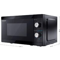 Микроволновая печь Sharp YC-MS01E-B - Превью изображения №4 — Интернет-магазин Time-Shop