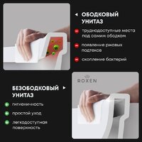 Унитаз подвесной Roxen Antares 530185-02 Rimless Soft Close - Превью изображения №11 — Интернет-магазин Time-Shop