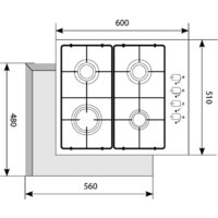 Варочная панель LEX GVS 644-1 IX - Превью изображения №4 — Интернет-магазин Time-Shop