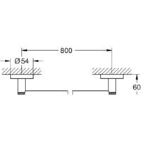 Держатель для полотенца Grohe Essentials 40386001 (хром) - Превью изображения №2 — Интернет-магазин Time-Shop